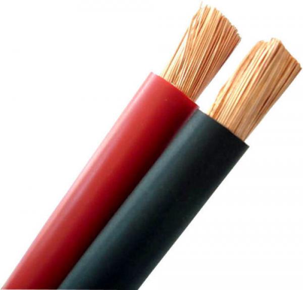 Batteriekabel 35mm² Flexibel Silicon,Kabelschuh 8,4mm Konfektionierert  Solarkabel Rot+Schwarz 2,50 m
